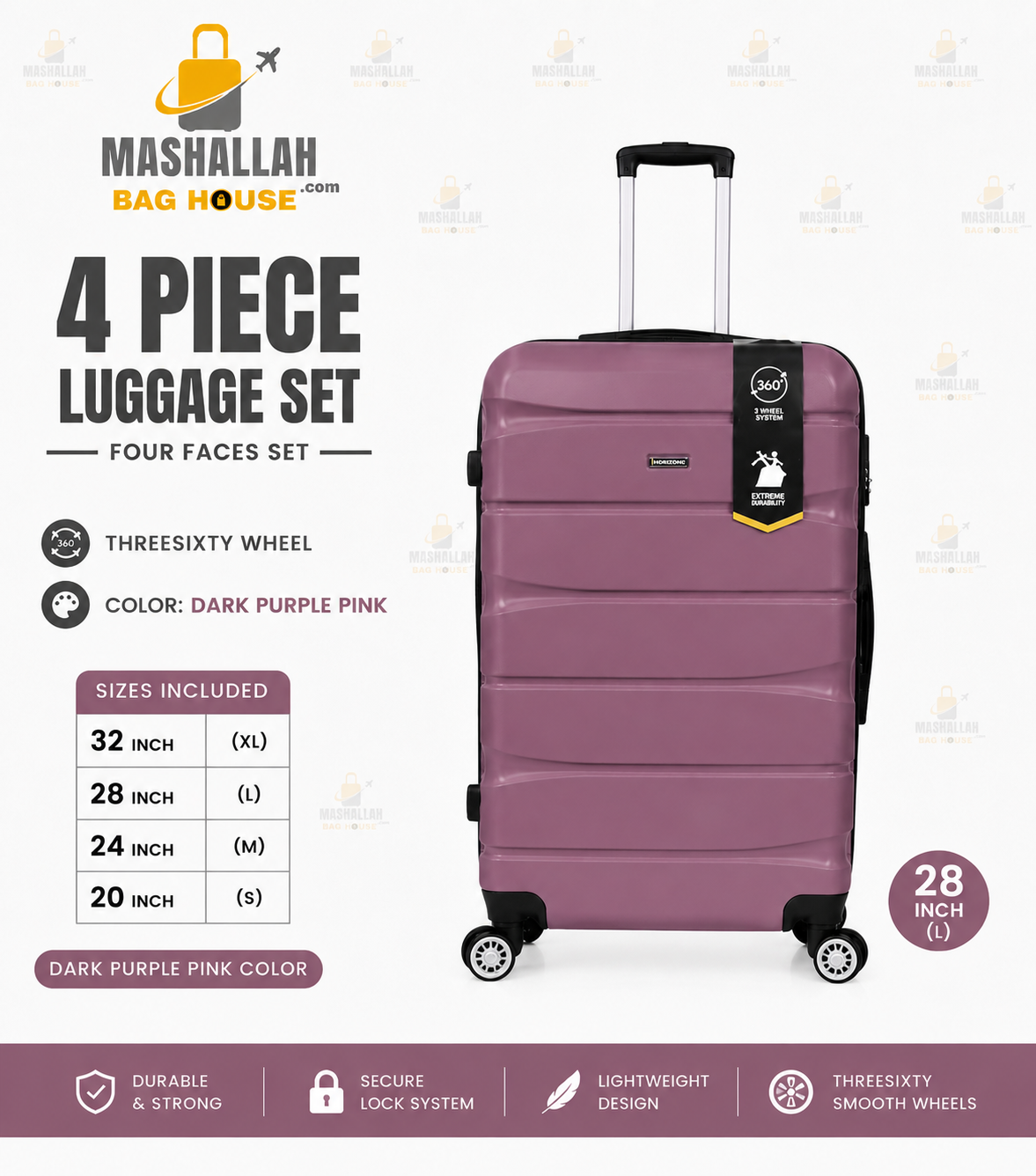 TRAVEL WITHOUT LIMITS ✈️ | Horizon Unbreakable 4PCS Luggage Set
