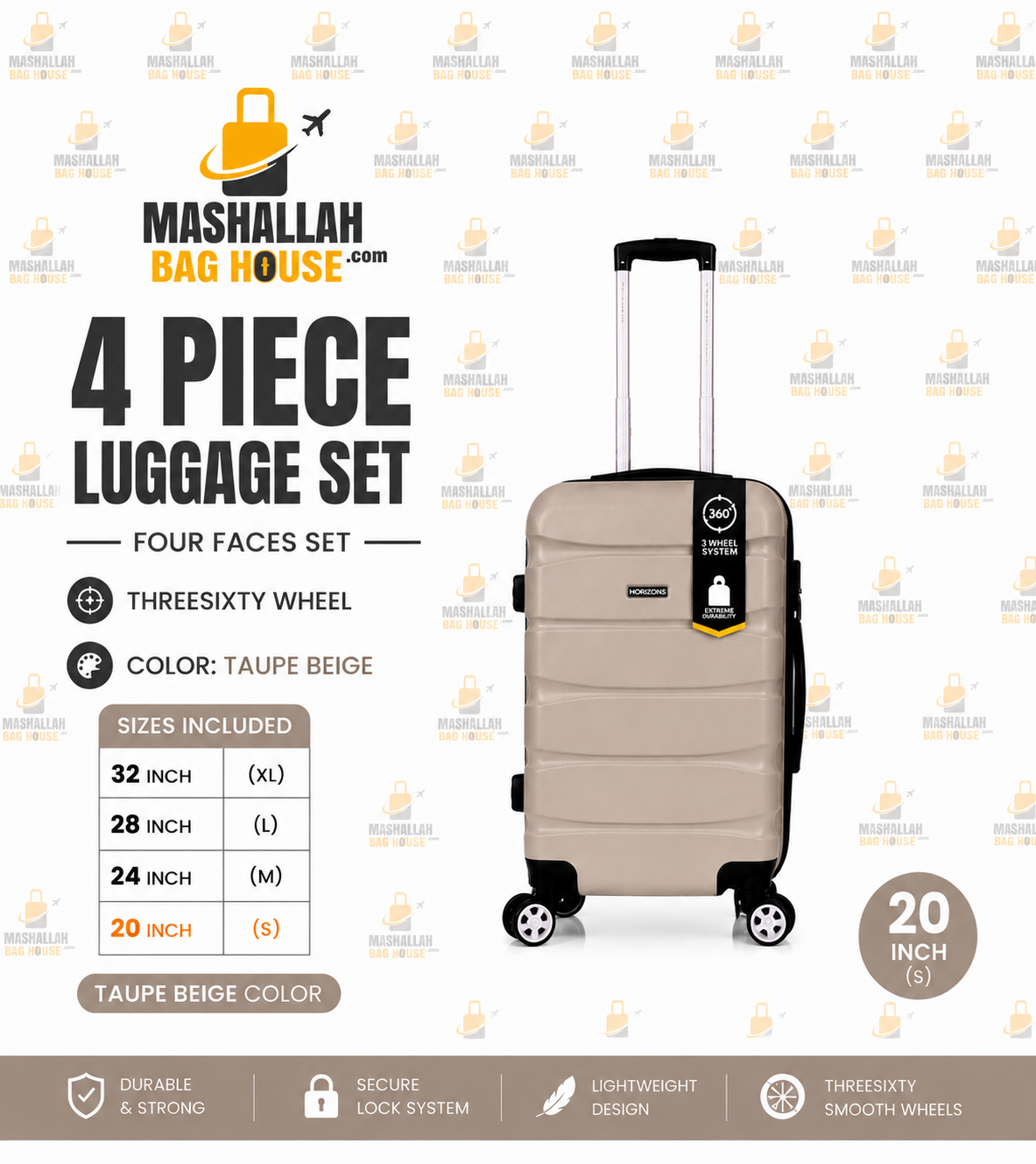 TRAVEL WITHOUT LIMITS ✈️ | Horizon Unbreakable 4PCS Luggage Set