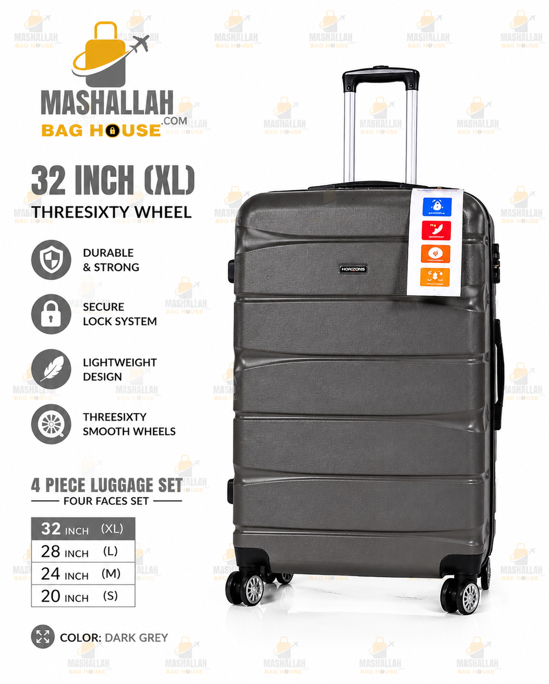 TRAVEL WITHOUT LIMITS ✈️ | Horizon Unbreakable 4PCS Luggage Set