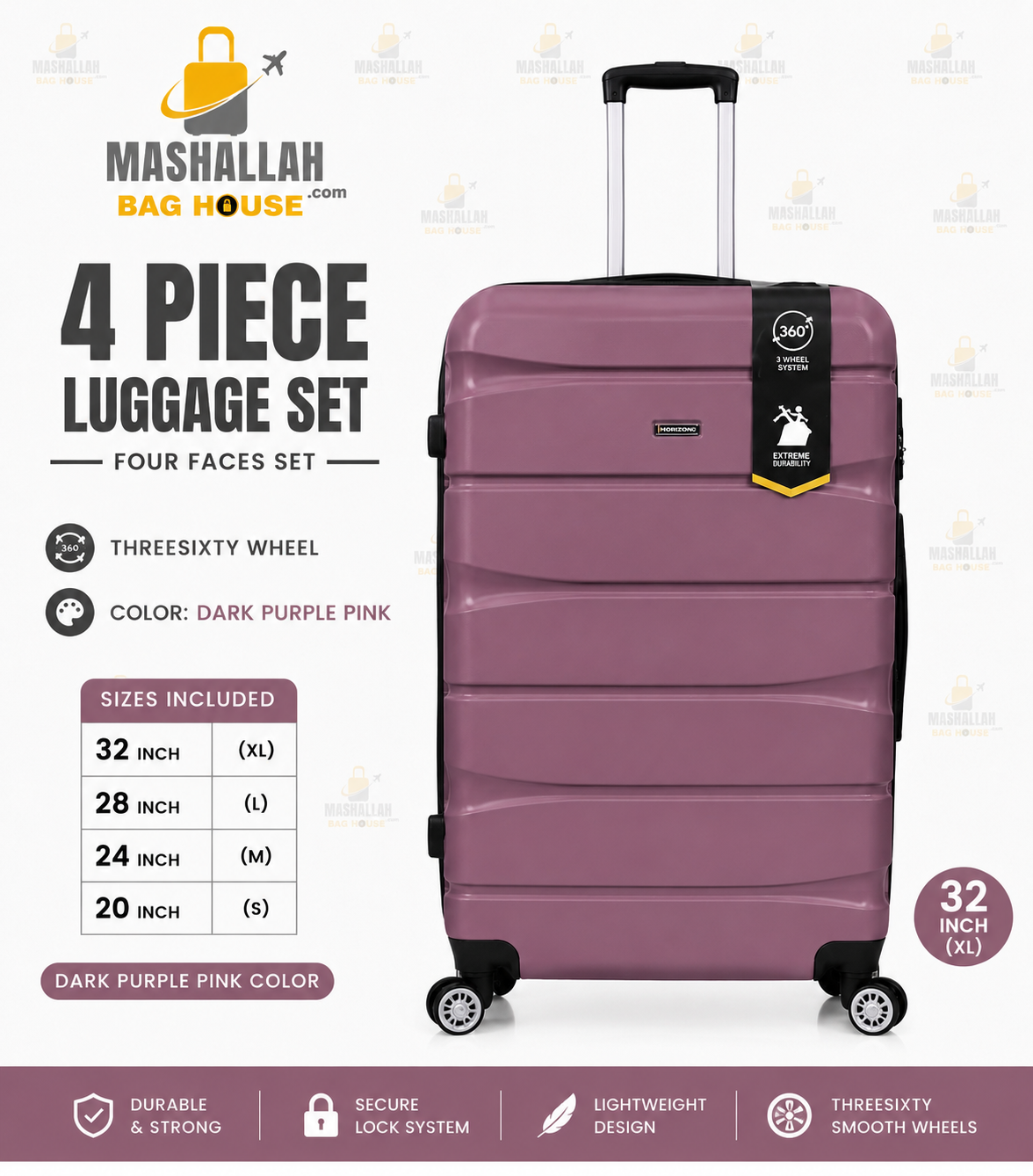 TRAVEL WITHOUT LIMITS ✈️ | Horizon Unbreakable 4PCS Luggage Set