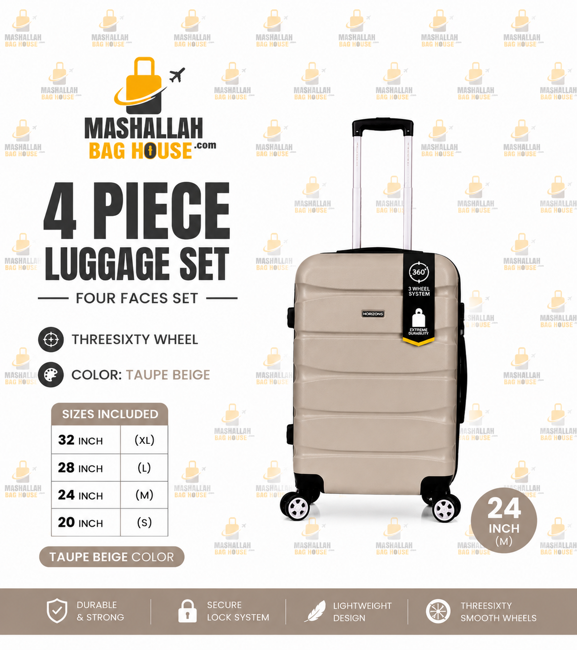 TRAVEL WITHOUT LIMITS ✈️ | Horizon Unbreakable 4PCS Luggage Set