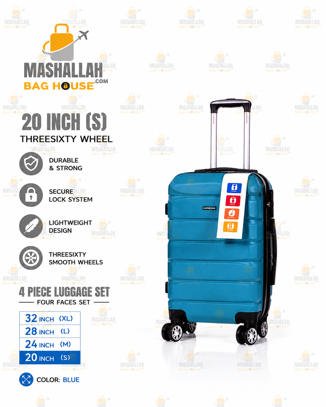 TRAVEL WITHOUT LIMITS ✈️ | Horizon Unbreakable 4PCS Luggage Set