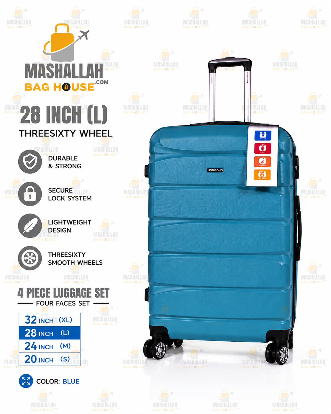 TRAVEL WITHOUT LIMITS ✈️ | Horizon Unbreakable 4PCS Luggage Set