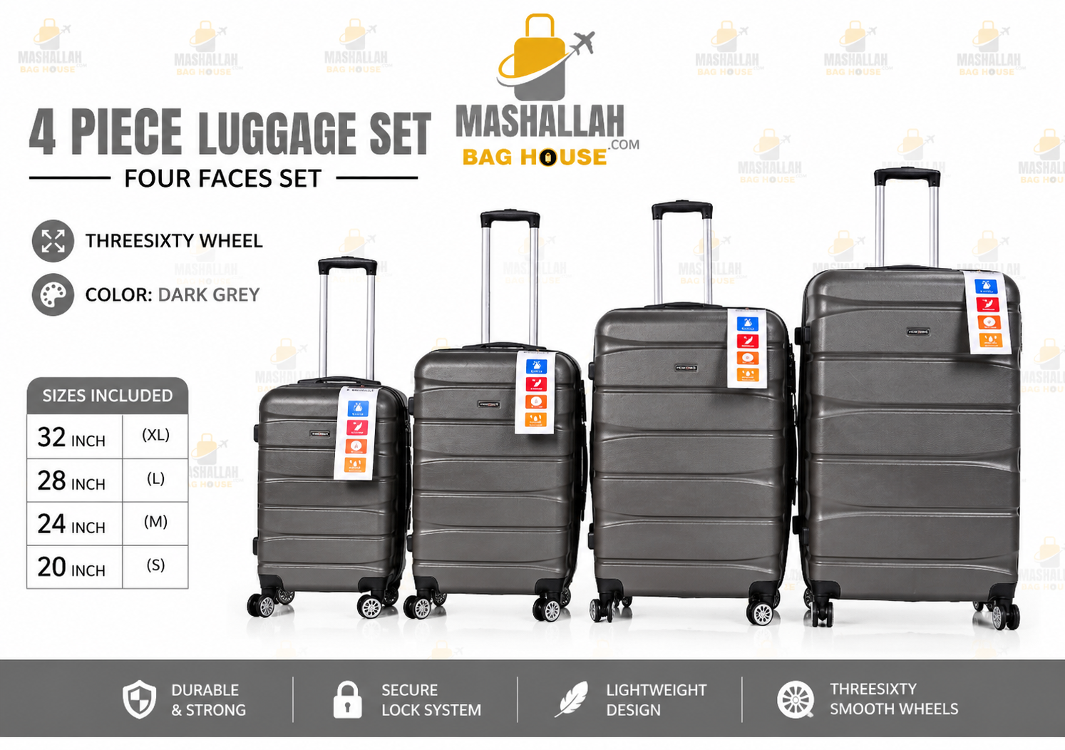 TRAVEL WITHOUT LIMITS ✈️ | Horizon Unbreakable 4PCS Luggage Set