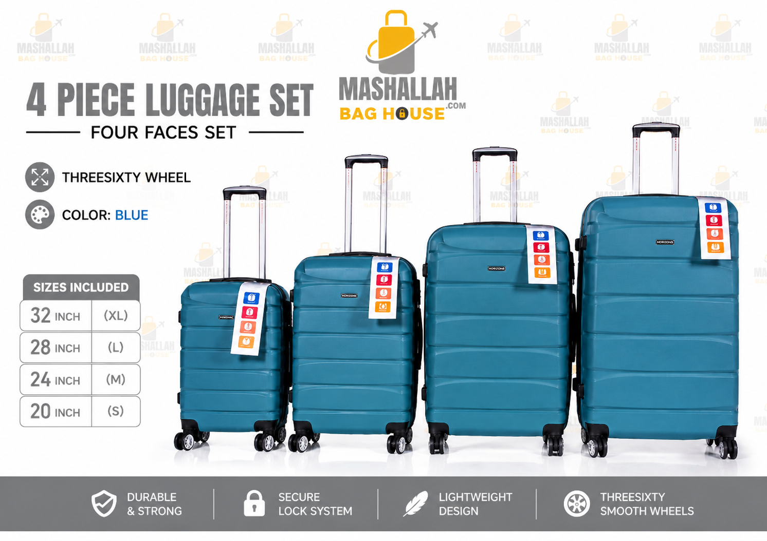 TRAVEL WITHOUT LIMITS ✈️ | Horizon Unbreakable 4PCS Luggage Set