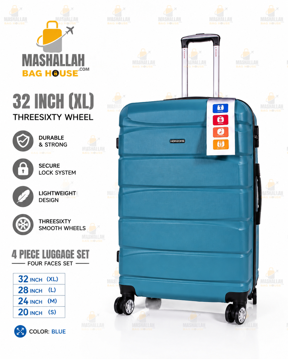 TRAVEL WITHOUT LIMITS ✈️ | Horizon Unbreakable 4PCS Luggage Set