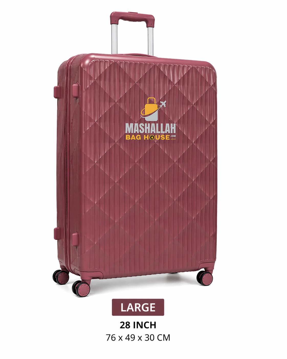 Royal Glide 3-Piece ABS Luggage Set - Impact Resistant, Lightweight
