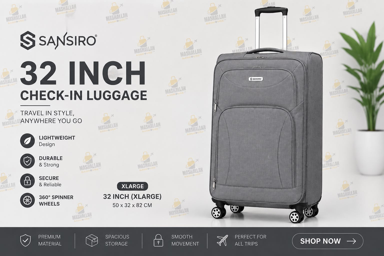 Travel Tough. Pack More. – Sansiro 4PCS Luggage Set