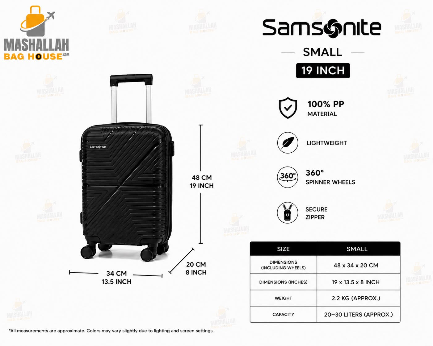 Travel Smarter with Samsonite – 5 Piece Luxury Luggage Set
