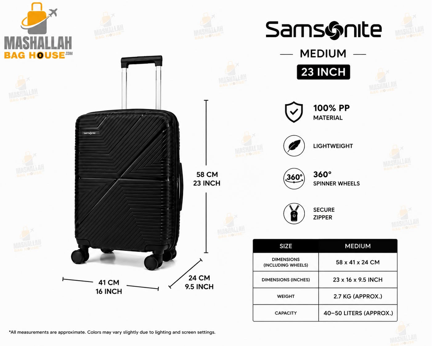 Travel Smarter with Samsonite – 5 Piece Luxury Luggage Set