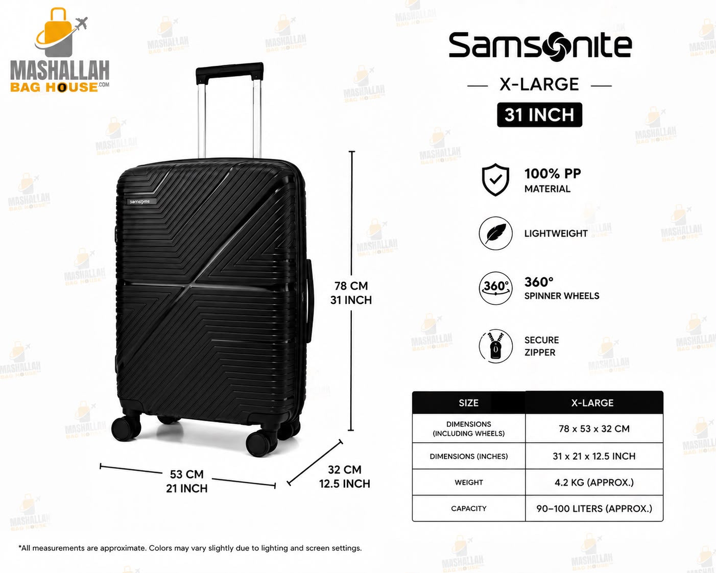 Travel Smarter with Samsonite – 5 Piece Luxury Luggage Set