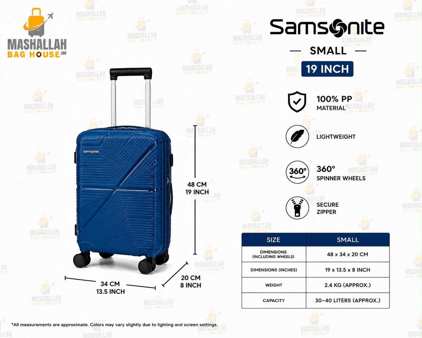 Travel Smarter with Samsonite – 5 Piece Luxury Luggage Set