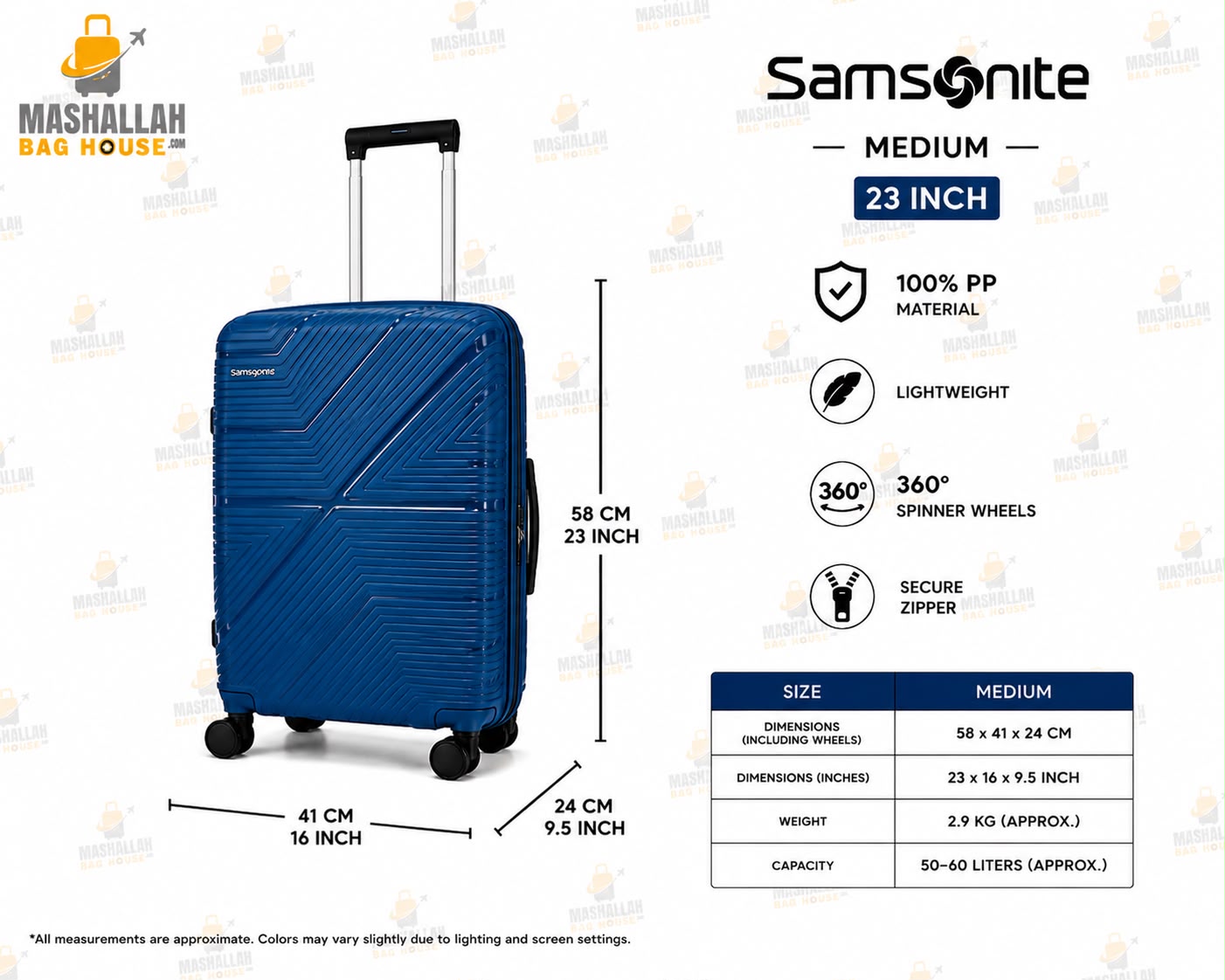 Travel Smarter with Samsonite – 5 Piece Luxury Luggage Set
