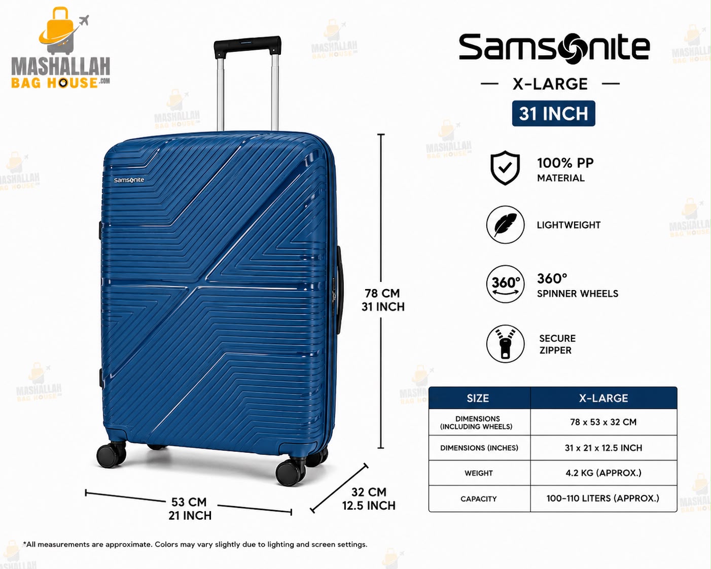Travel Smarter with Samsonite – 5 Piece Luxury Luggage Set