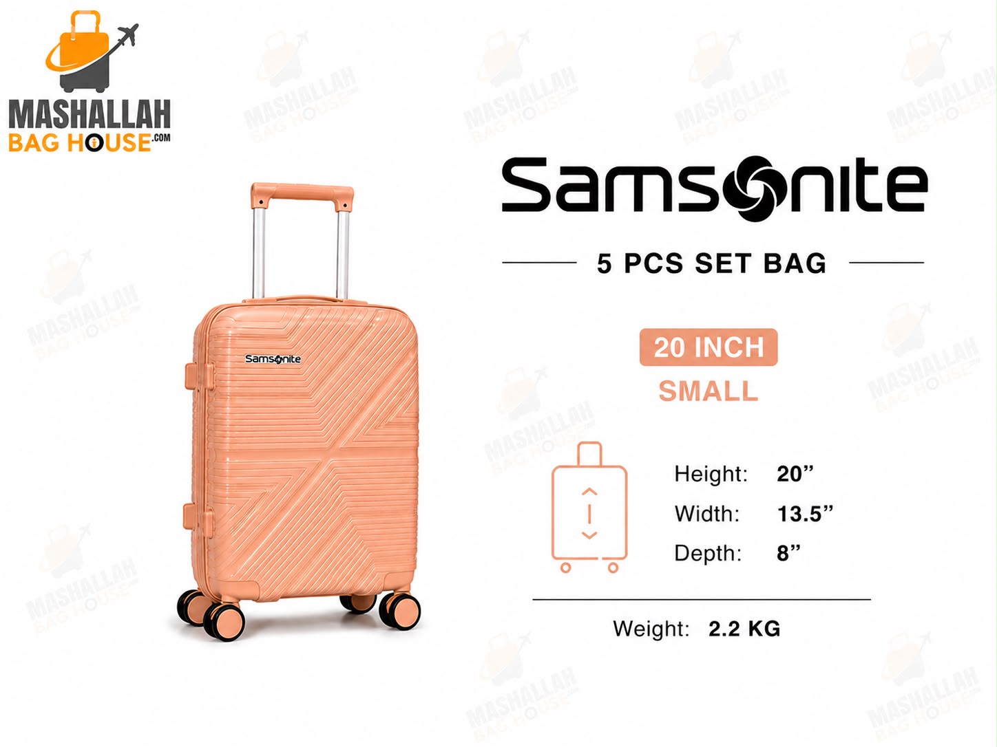 Travel Smarter with Samsonite – 5 Piece Luxury Luggage Set