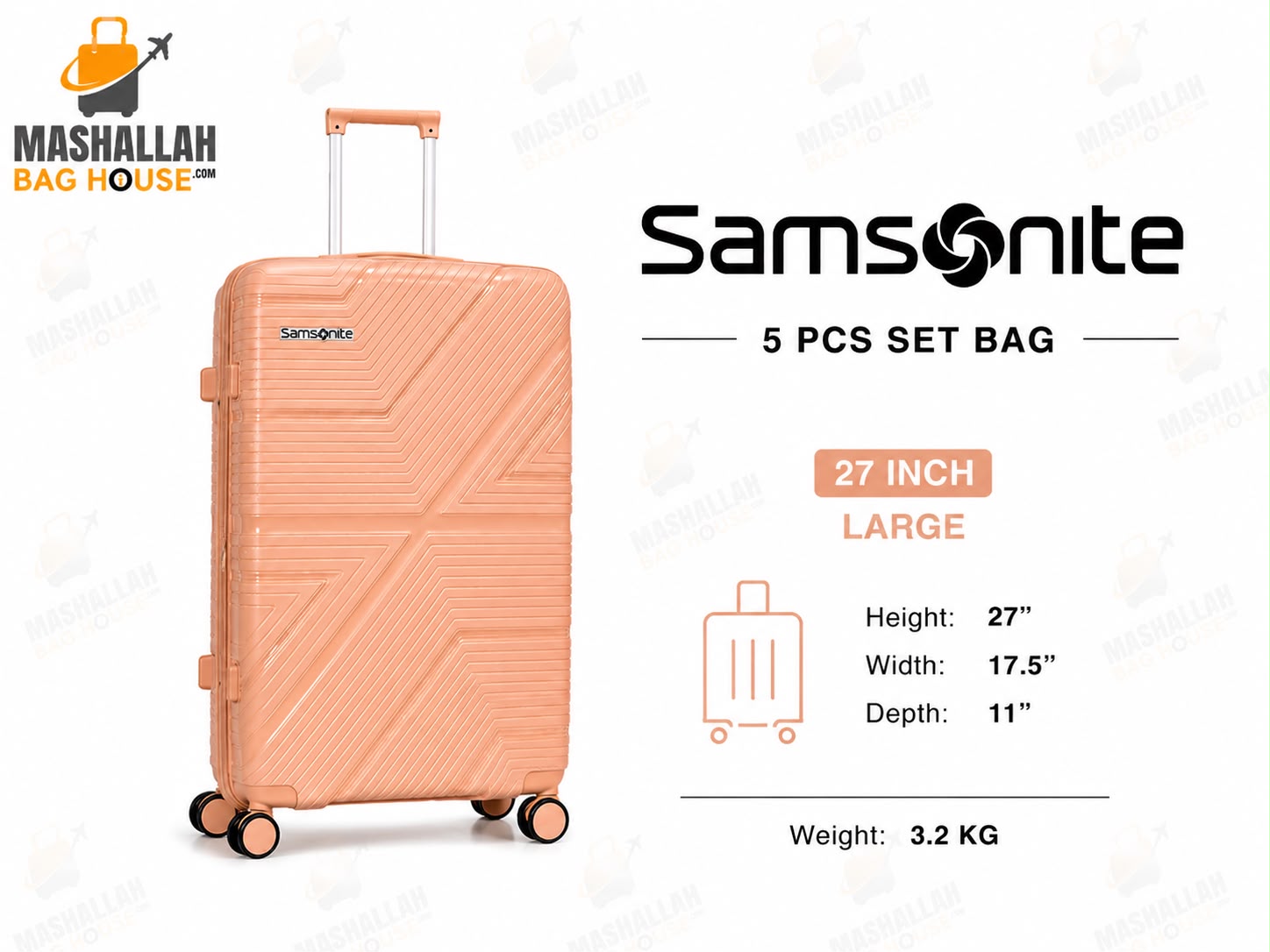 Travel Smarter with Samsonite – 5 Piece Luxury Luggage Set
