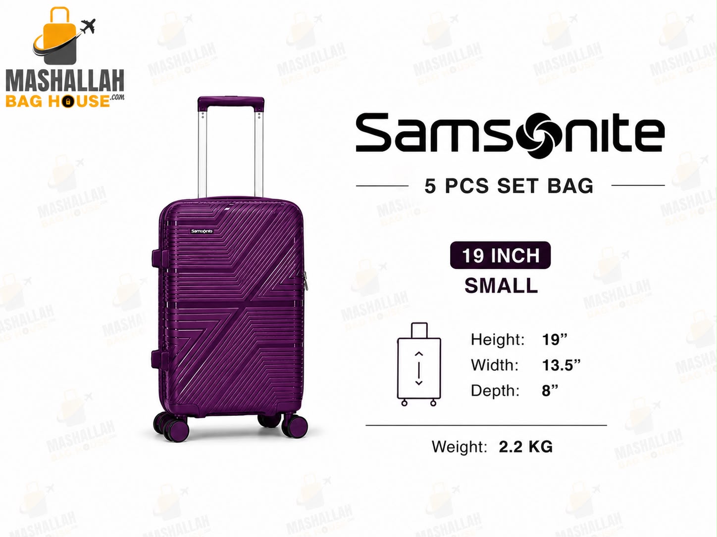 Travel Smarter with Samsonite – 5 Piece Luxury Luggage Set