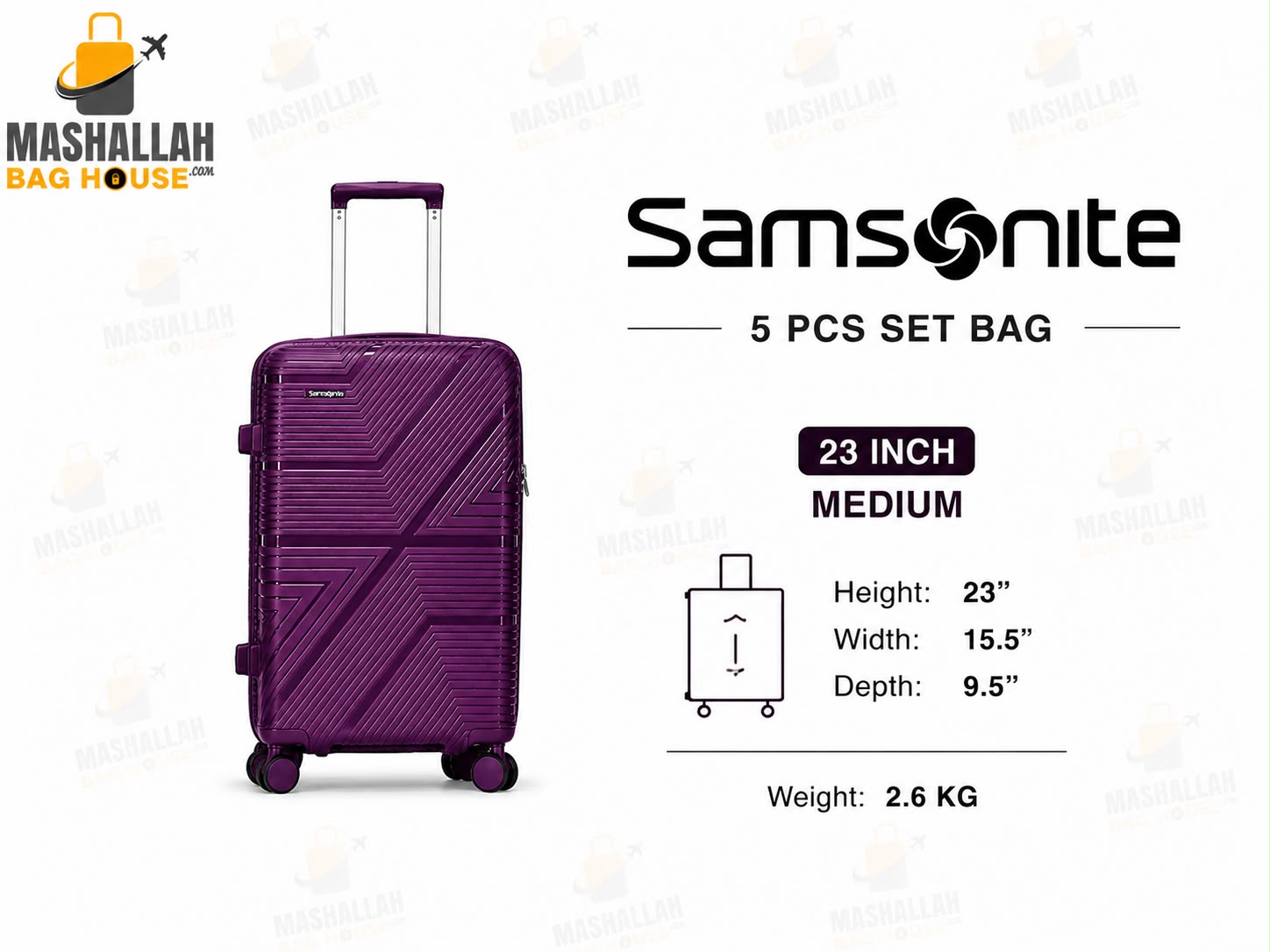 Travel Smarter with Samsonite – 5 Piece Luxury Luggage Set