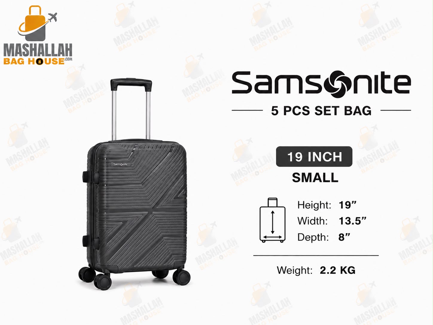 Travel Smarter with Samsonite – 5 Piece Luxury Luggage Set