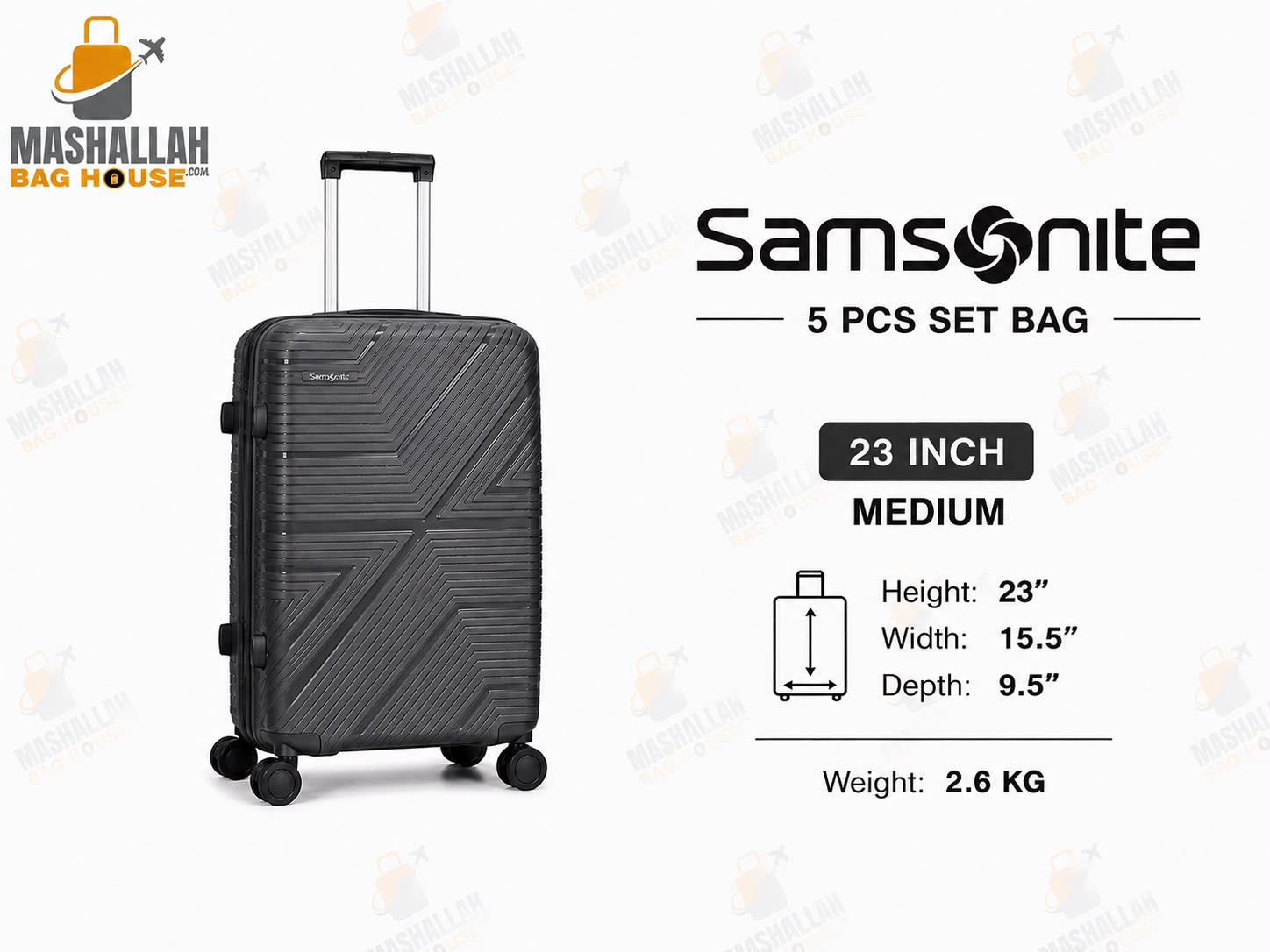 Travel Smarter with Samsonite – 5 Piece Luxury Luggage Set