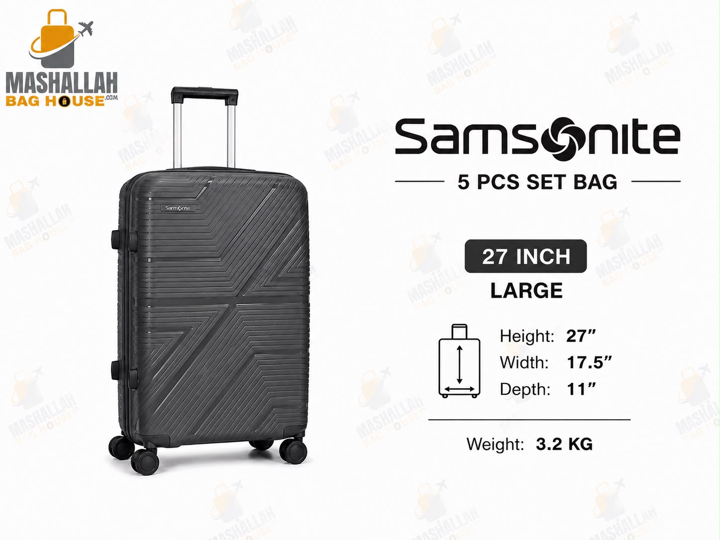 Travel Smarter with Samsonite – 5 Piece Luxury Luggage Set