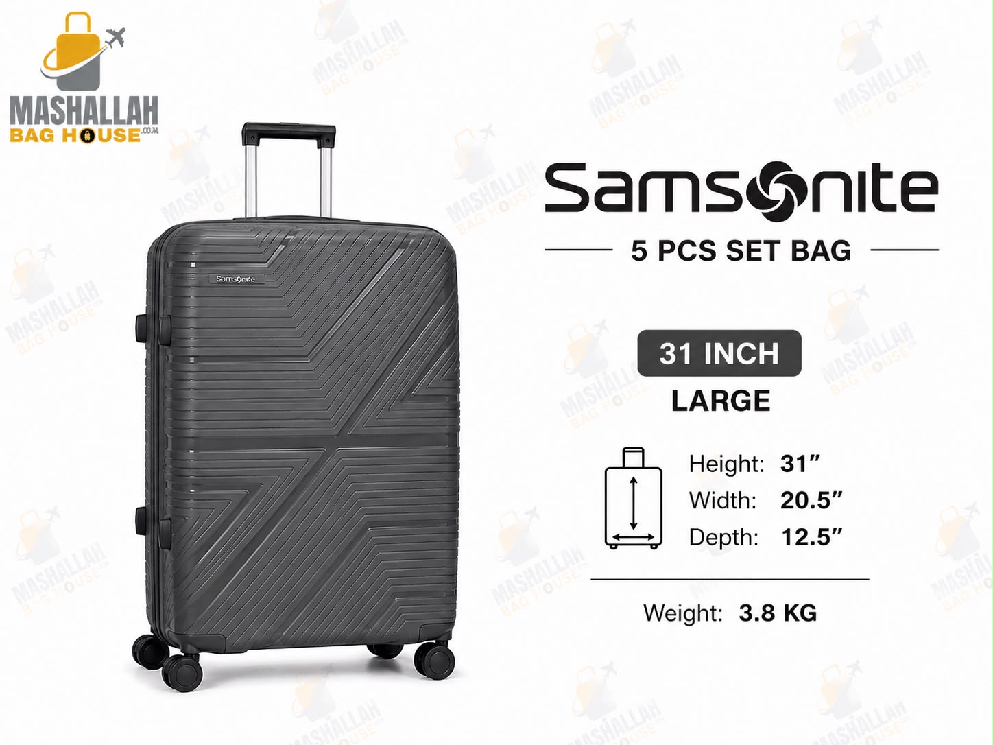 Travel Smarter with Samsonite – 5 Piece Luxury Luggage Set