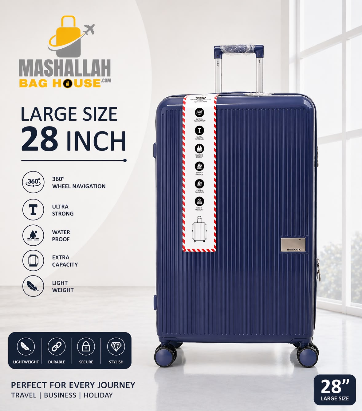 Voyager Elite™ 3-Piece Premium Hard Shell Luggage bag