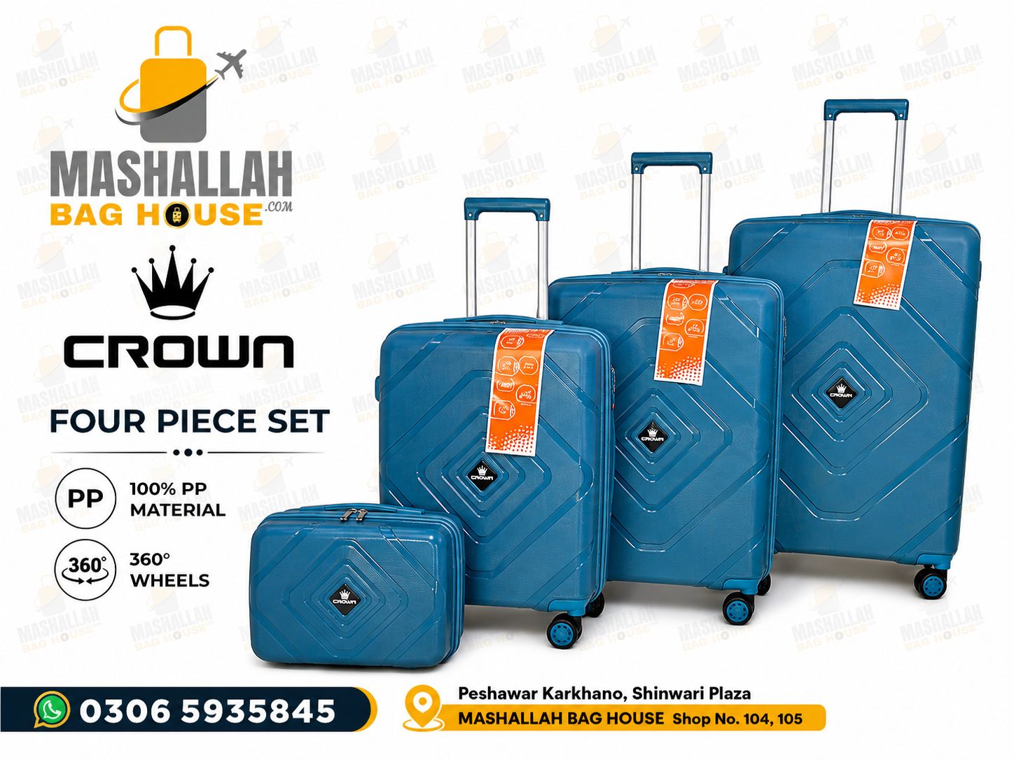 Crown Royal™ 4-Piece Polypropylene Travel Collection
