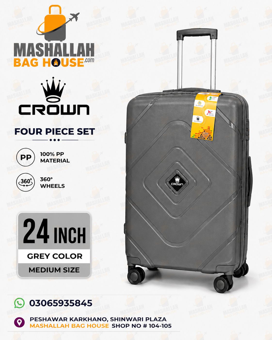 Crown Royal™ 4-Piece Polypropylene Travel Collection