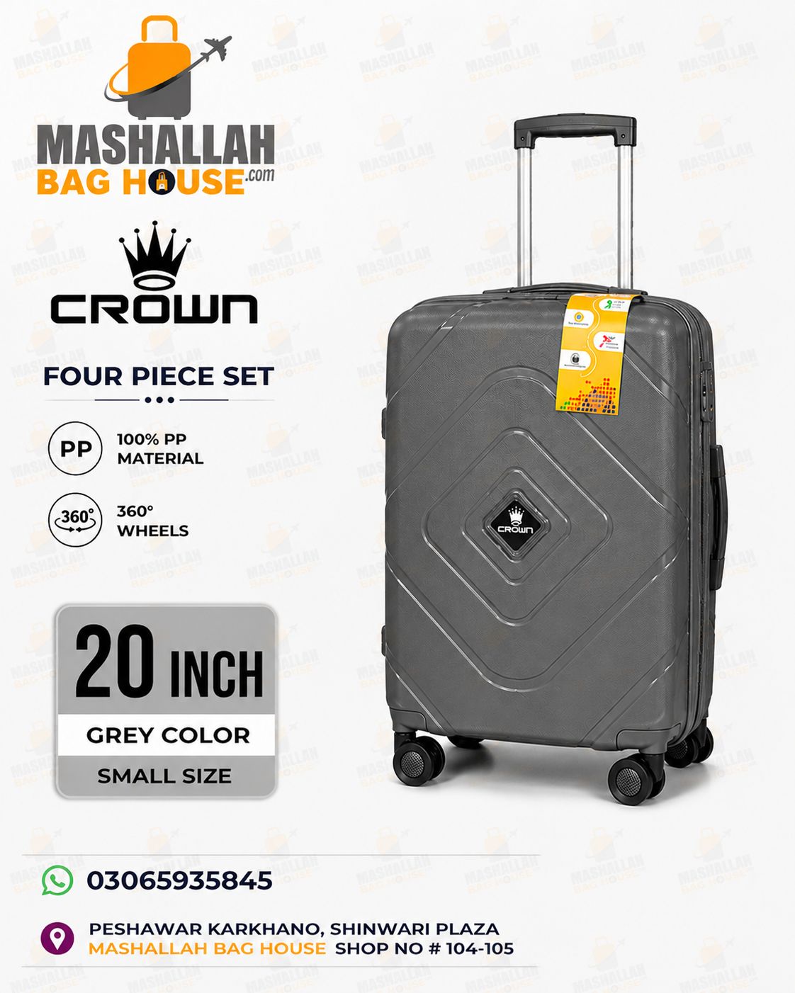 Crown Royal™ 4-Piece Polypropylene Travel Collection