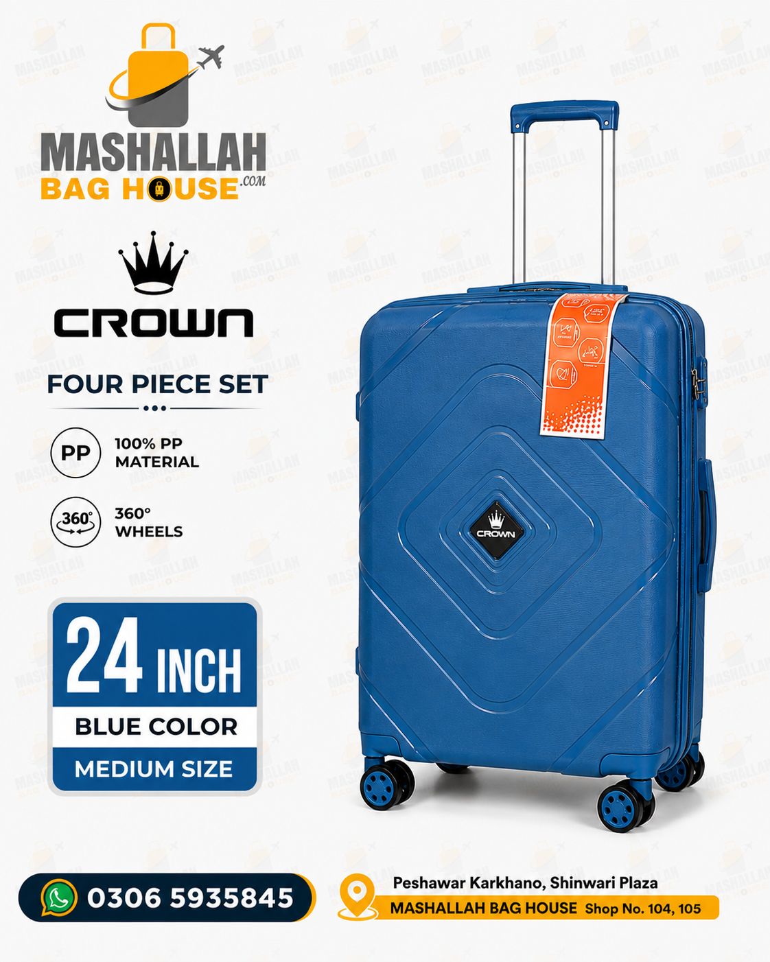 Crown Royal™ 4-Piece Polypropylene Travel Collection