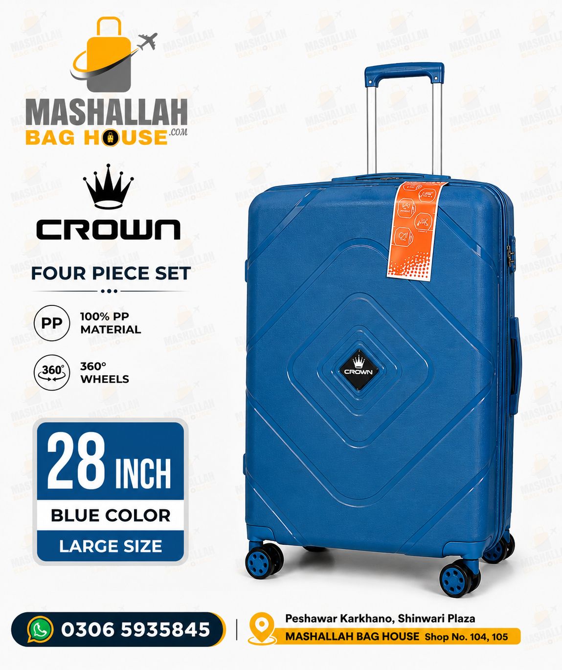 Crown Royal™ 4-Piece Polypropylene Travel Collection
