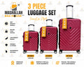 Lojel Premium 3-Piece Luggage – Lightweight