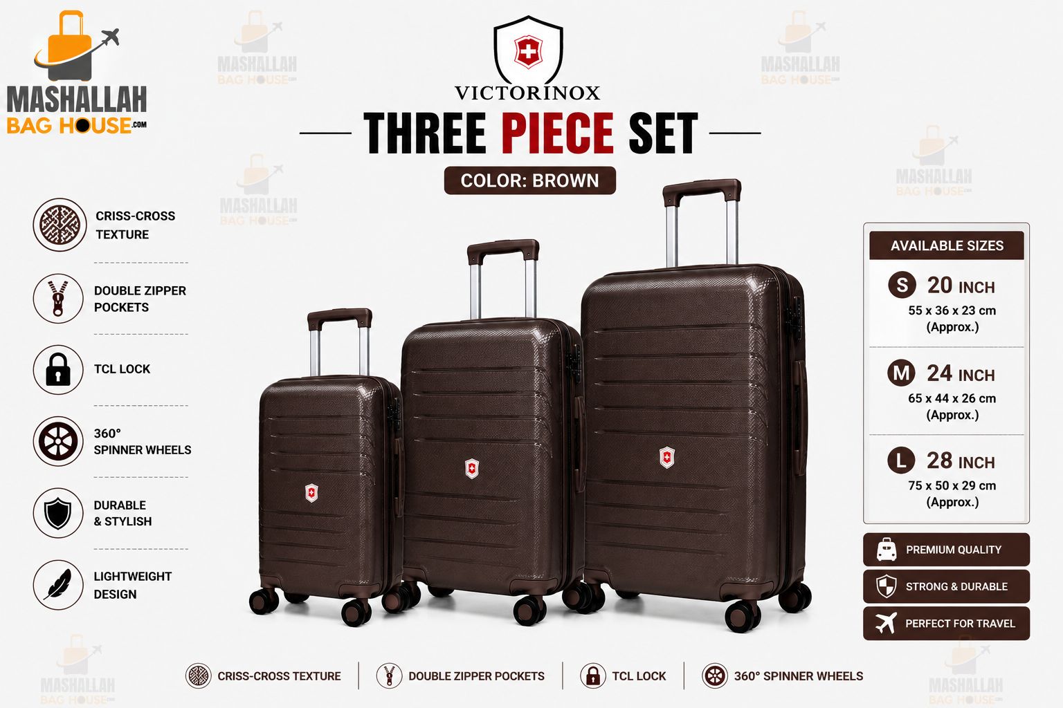 Victorinox Premium 3-Piece Luggage