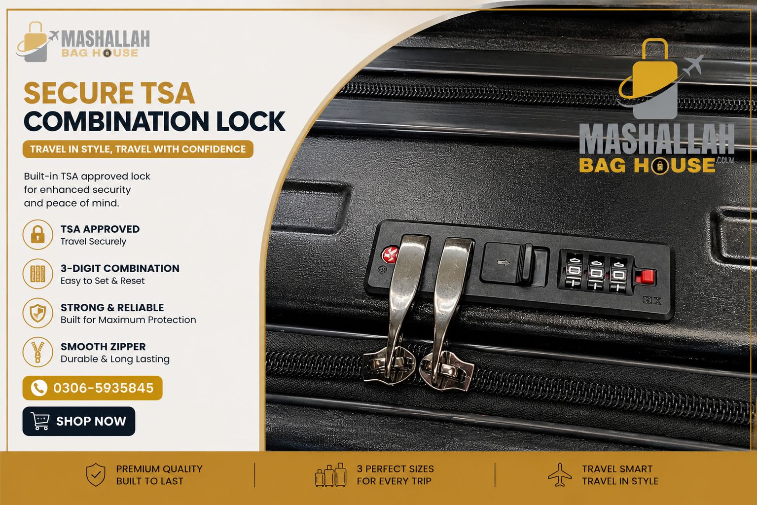 Swiss Military 3-Piece Travel Luggage Set
