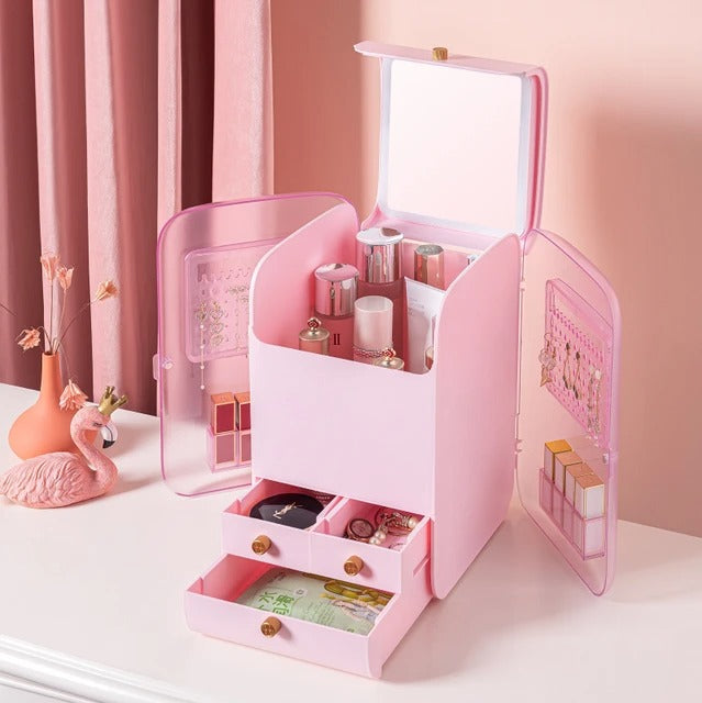 LumiGlow™ LED Makeup Vanity Organizer
