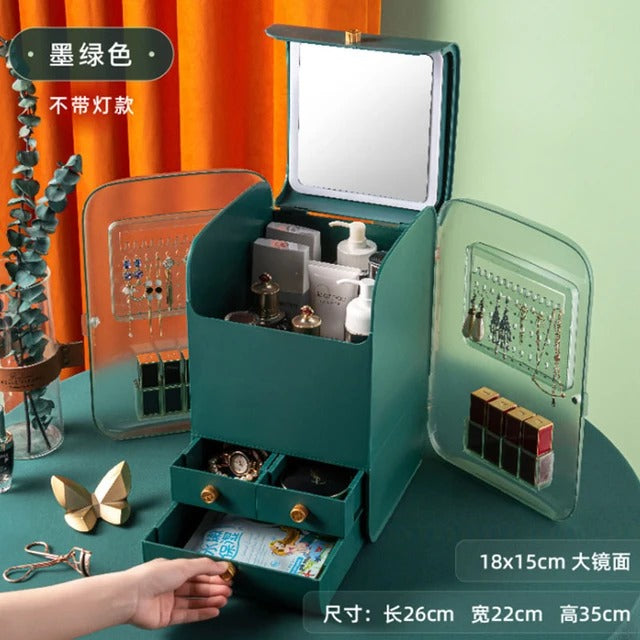 LumiGlow™ LED Makeup Vanity Organizer