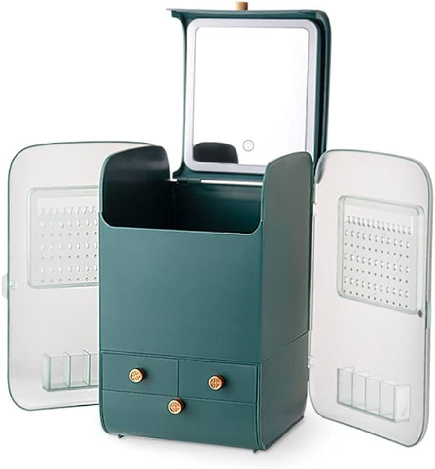 LumiGlow™ LED Makeup Vanity Organizer