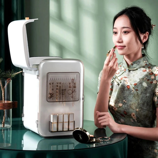 LumiGlow™ LED Makeup Vanity Organizer