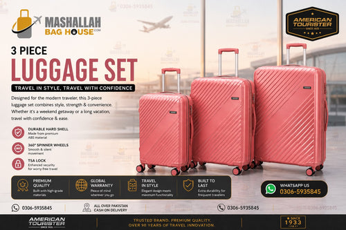 American Tourister 3-Piece ABS Hard Shell