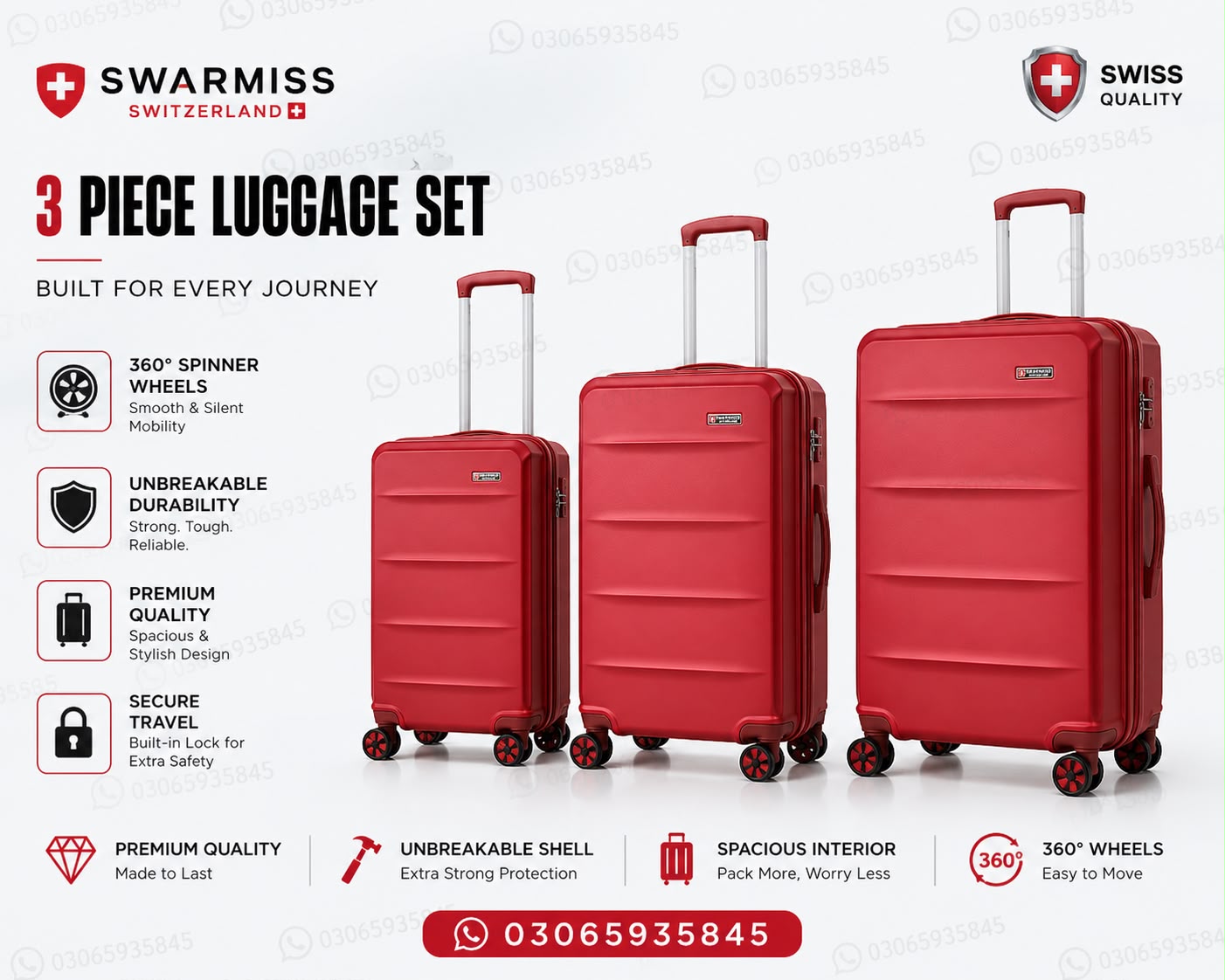 Swarmiss 28-Inch Unbreakable Hard Shell