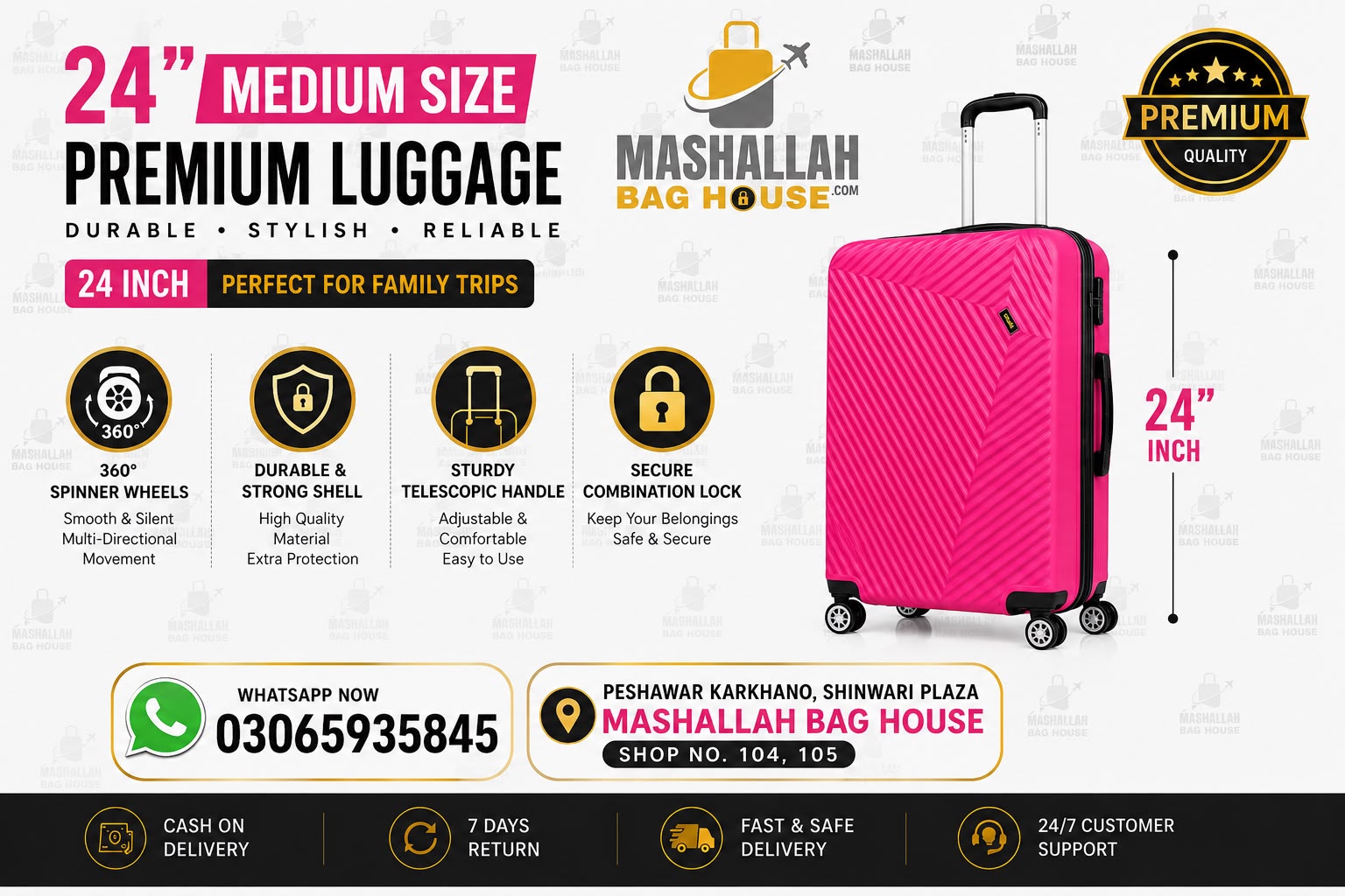 Jeep 3 PCS Hard Shell Luggage Set