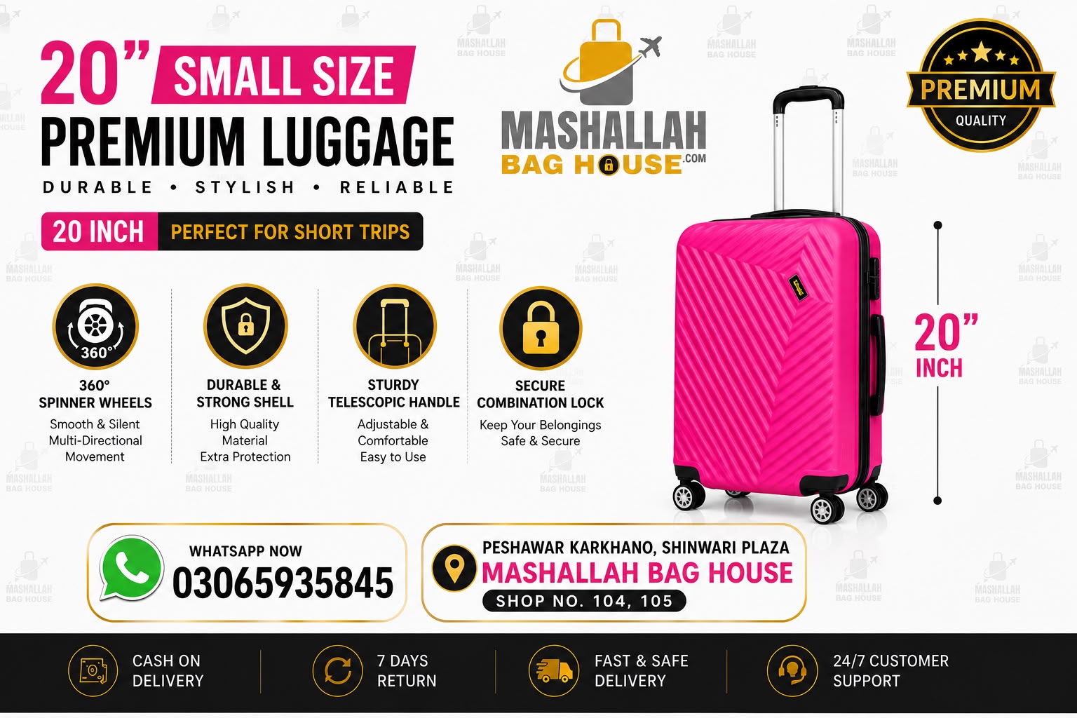 Jeep 3 PCS Hard Shell Luggage Set