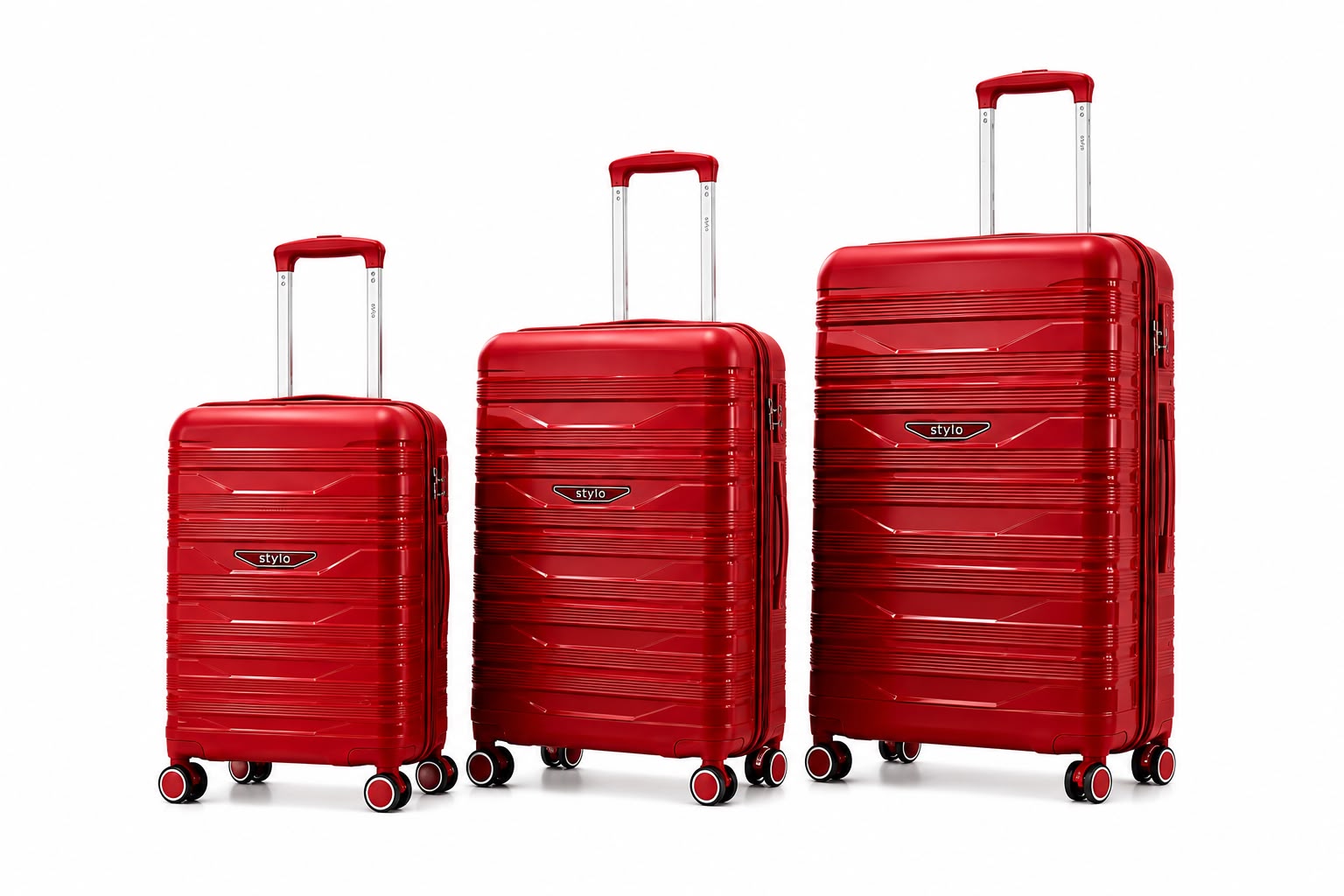 Stylo 3P Luxury Suitcase Set – 3 Piece Hardshell Luggage