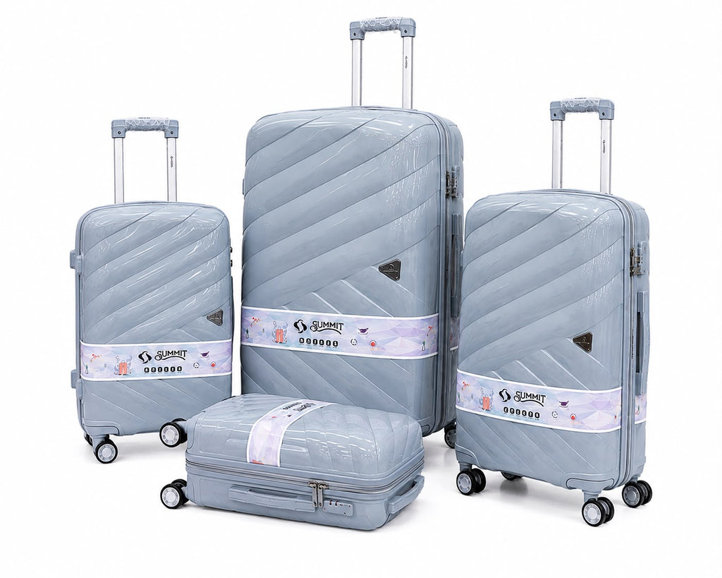SUMMIT Premium 4-Piece Unbreakable PP Luggage Set