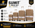 SUMMIT Premium 4-Piece Unbreakable PP Luggage Set