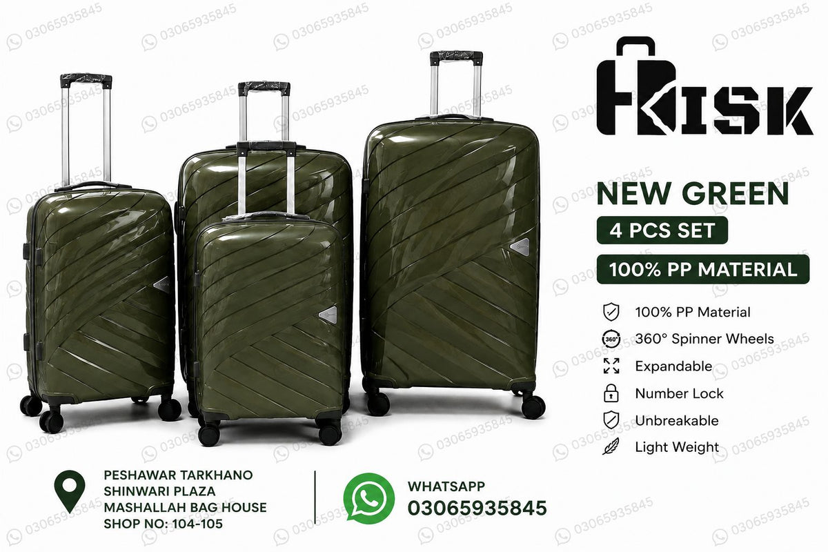 HKHSK Premium 4-Piece Luggage Set –