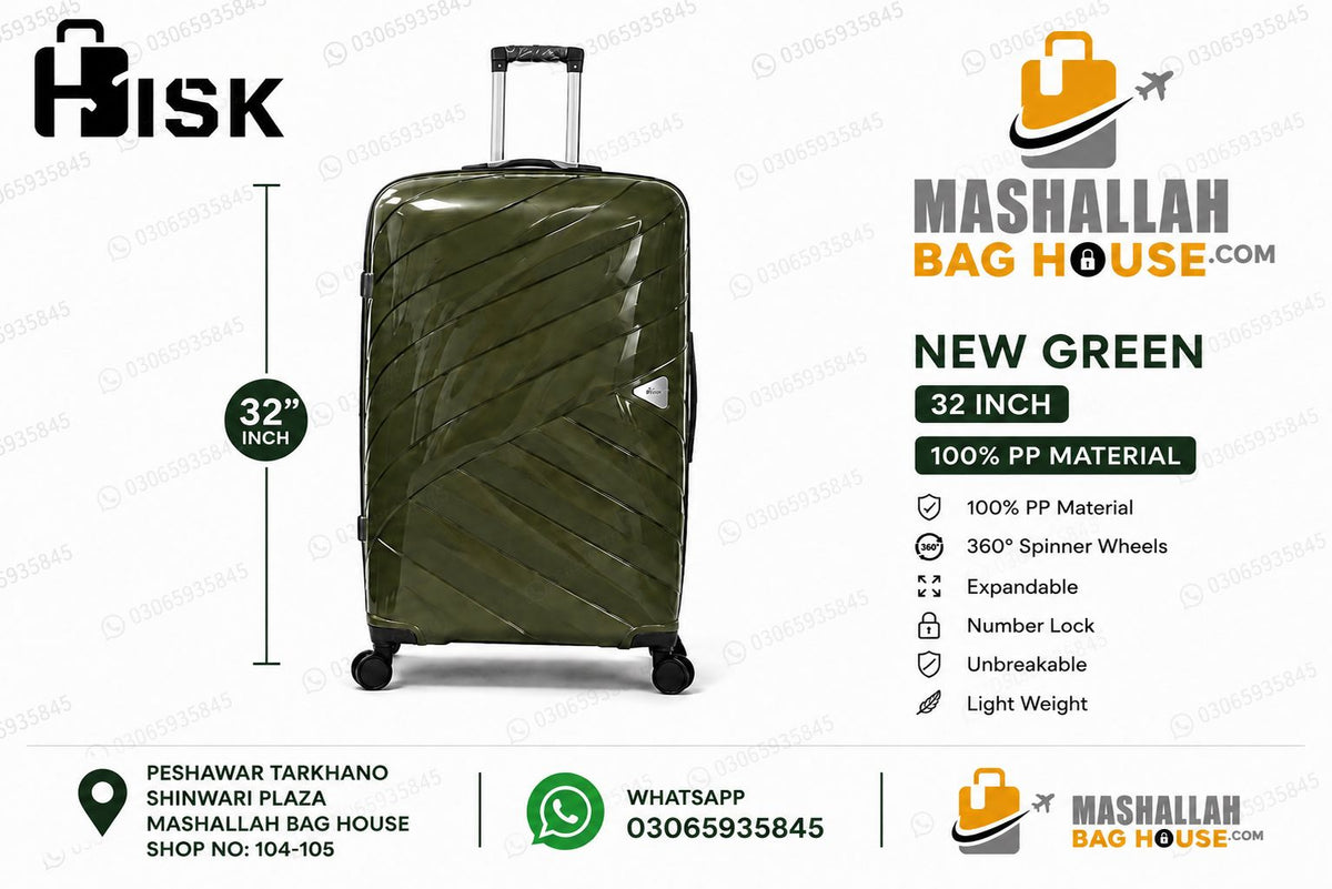 HKHSK Premium 4-Piece Luggage Set –