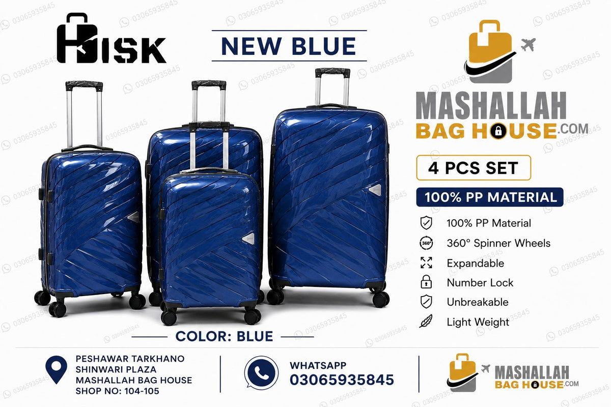 HKHSK Premium 4-Piece Luggage Set –