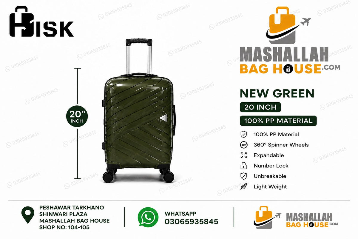 HKHSK Premium 4-Piece Luggage Set –
